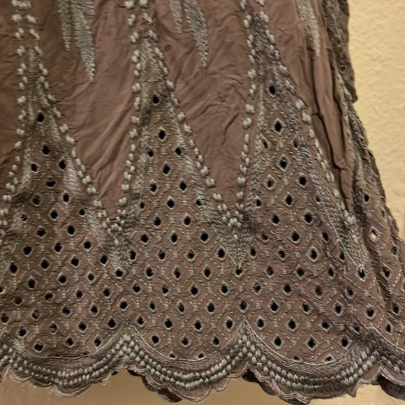 SUNDANCE: Brown Embroidered Tunic M - Picture 6 of 9